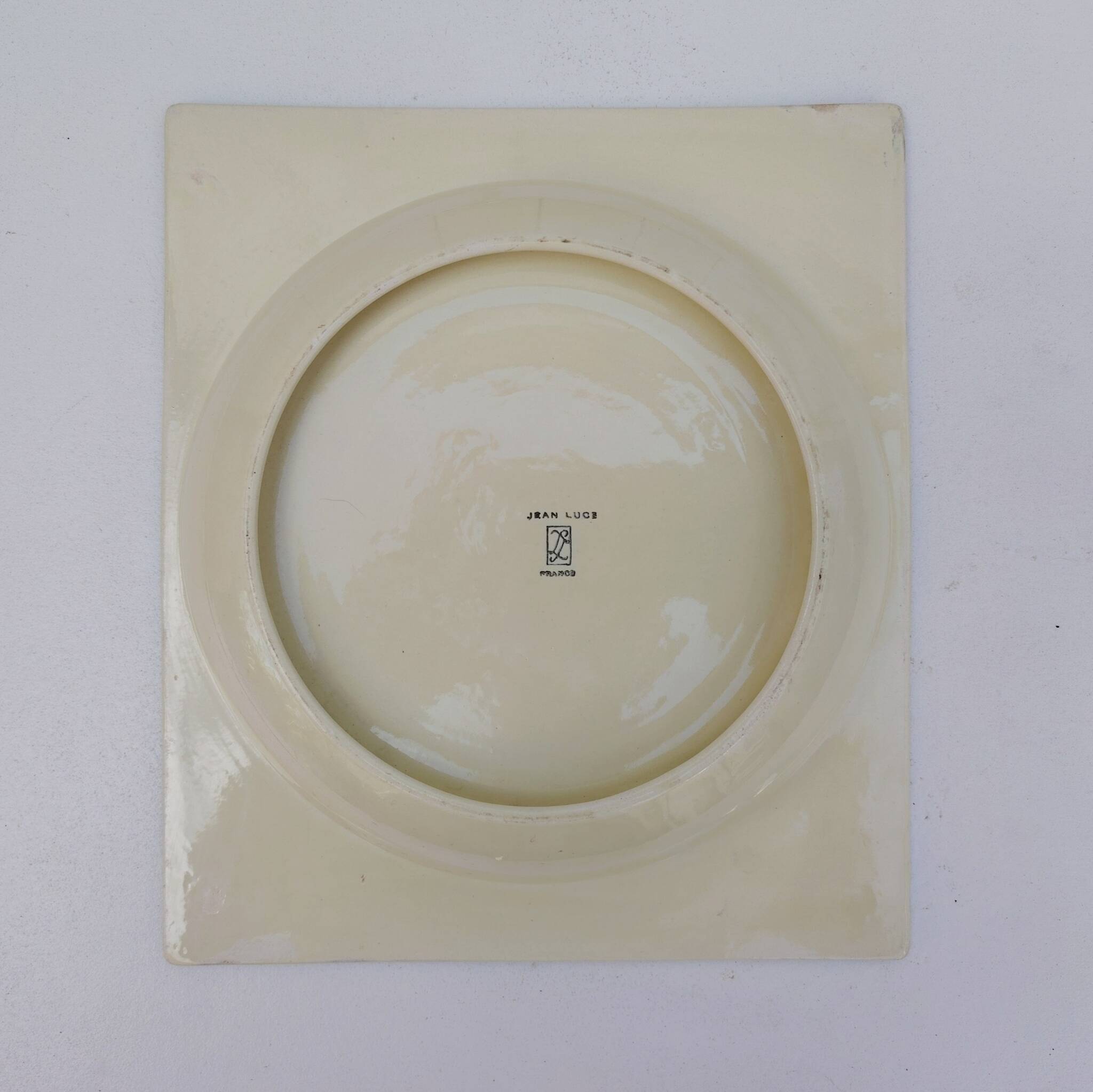 Vegetable dish, ceramic, Jean Luce earthenware, vintage