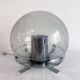 Vintage Lamp • Chrome Steel • Perforated Metal • Glass • 1970