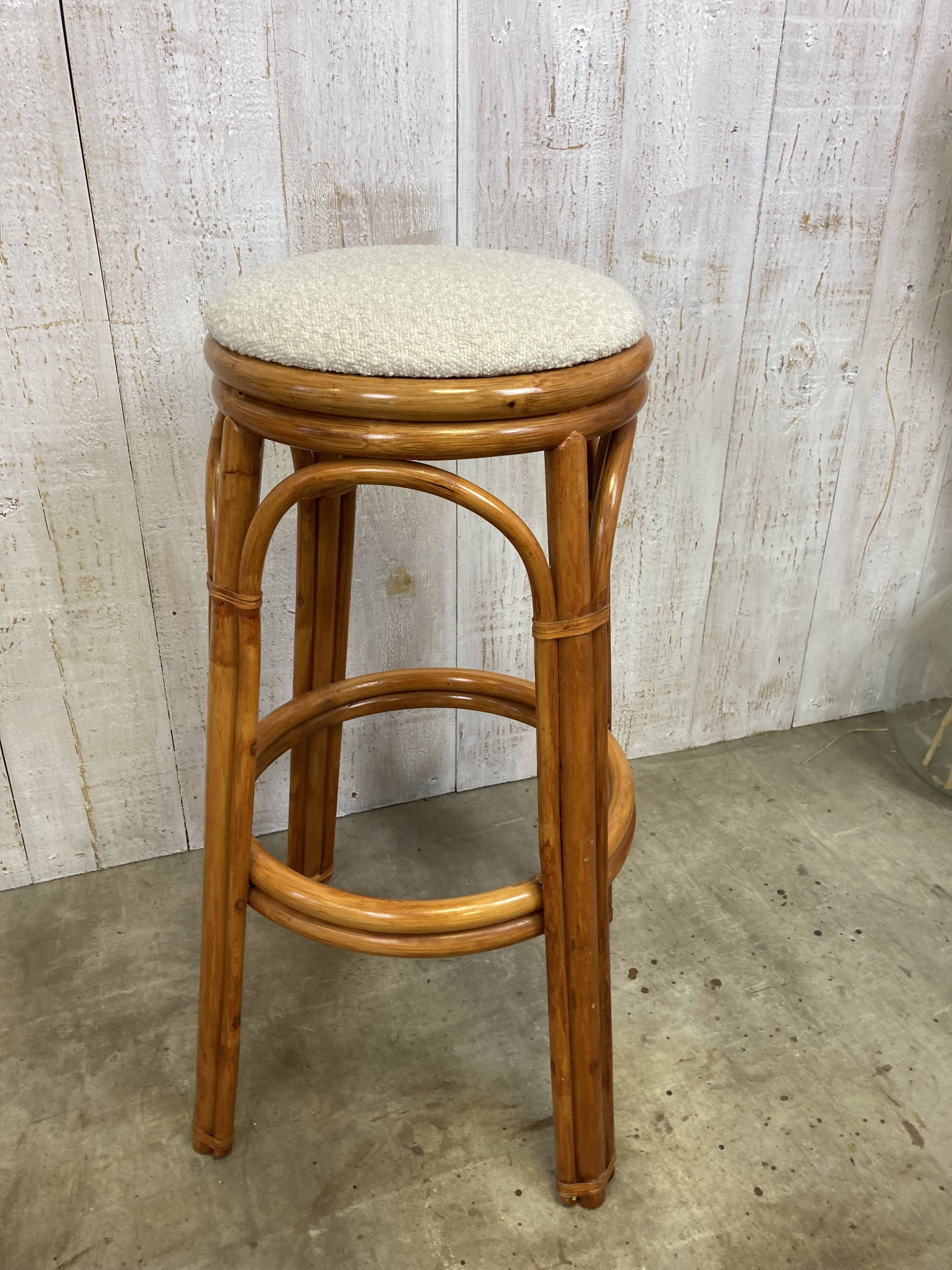 Rattan bar stool