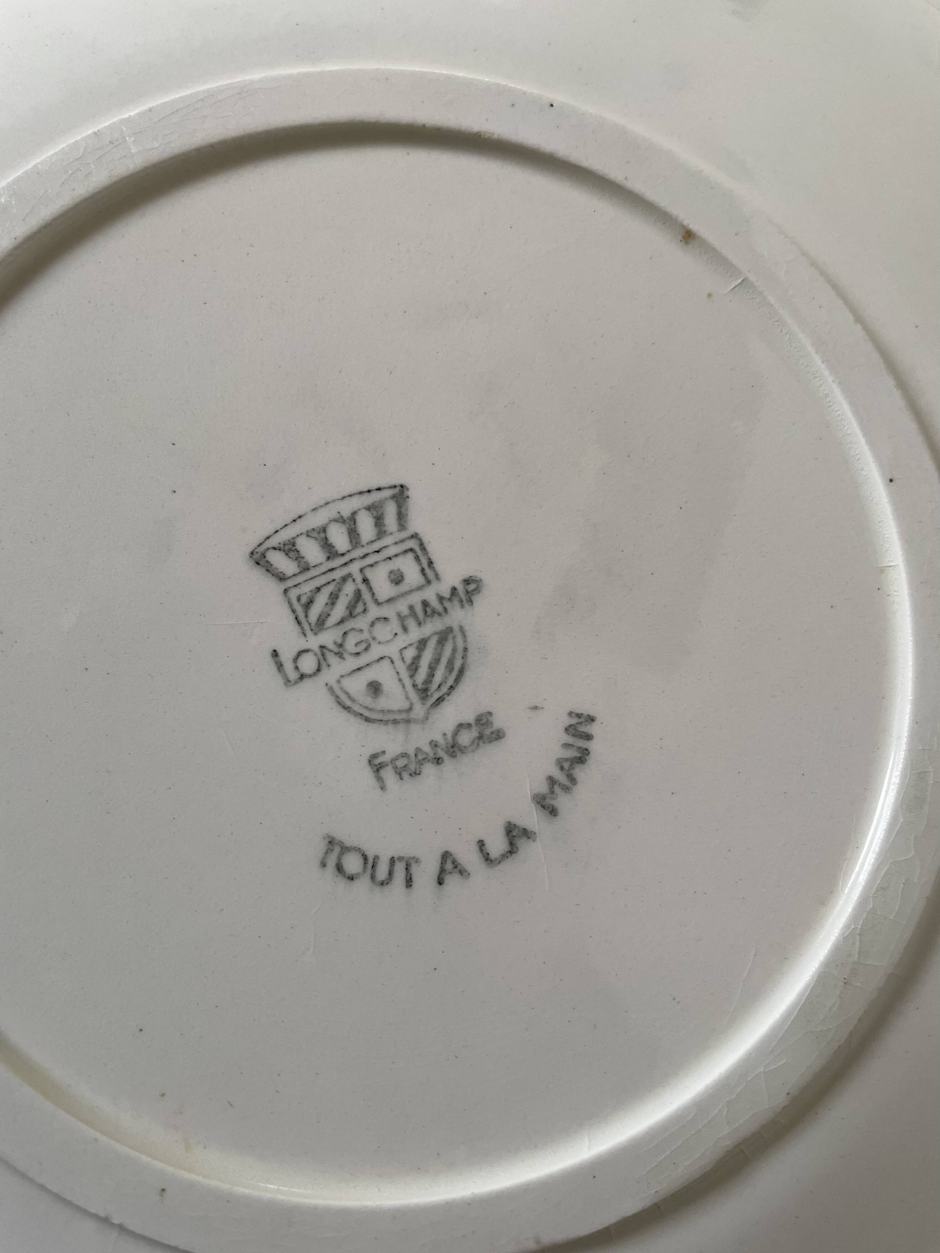 Longchamp dessert plates and oval dish