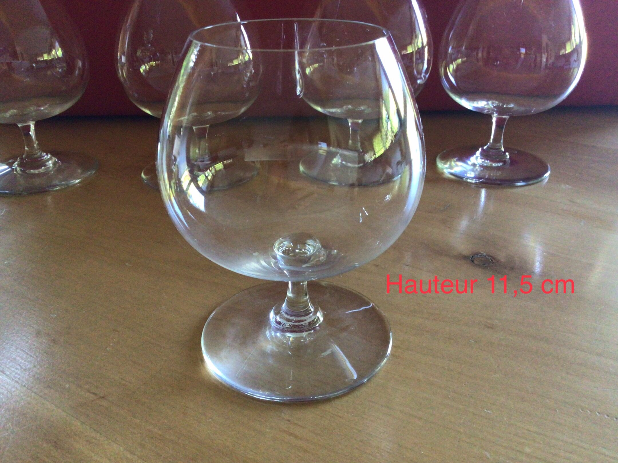 Baccarat cognac glasses