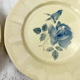 6 flat plates digoin sarreguemines model "cannes"