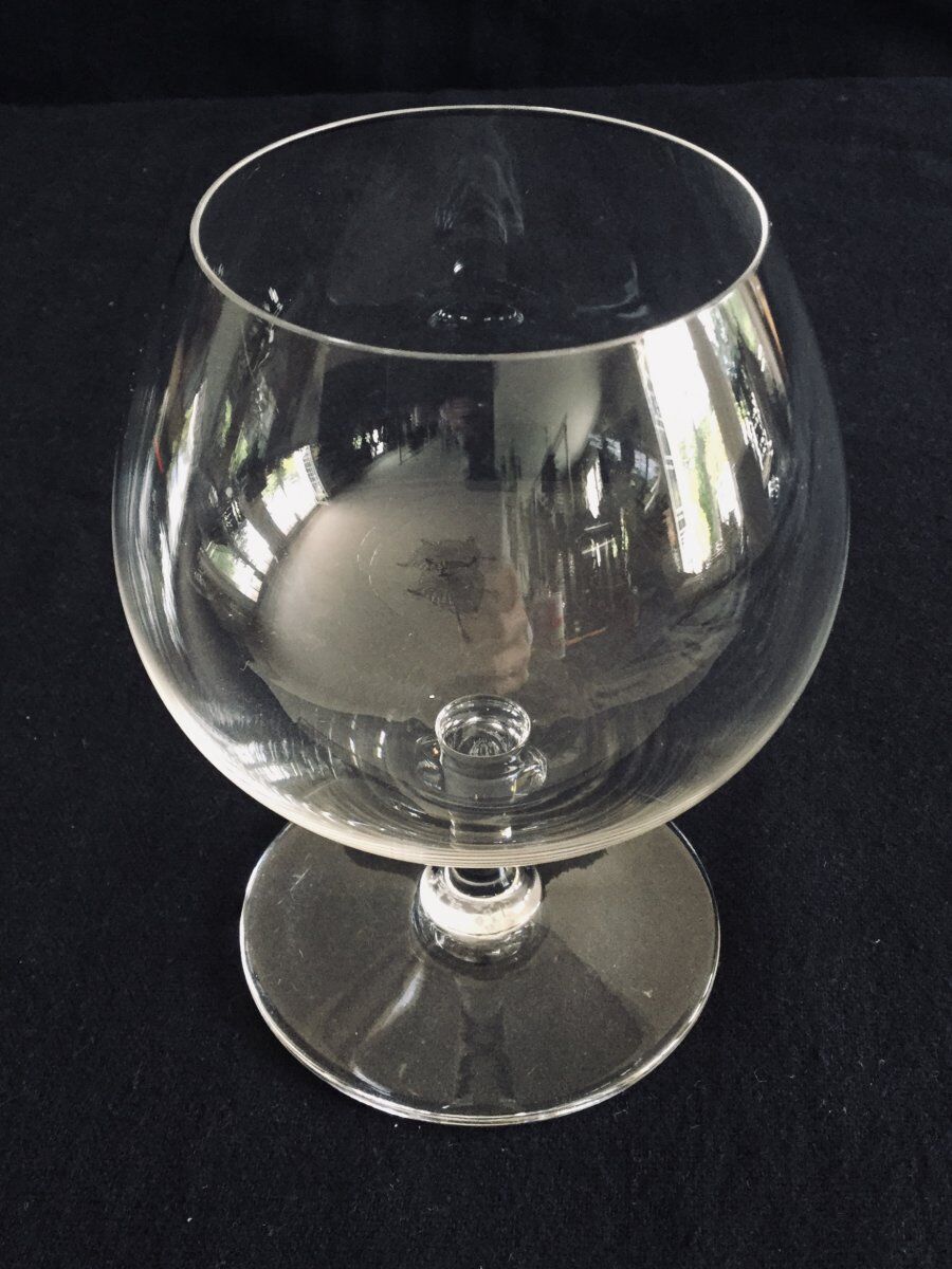 Set of 6 Baccarat crystal cognac glasses