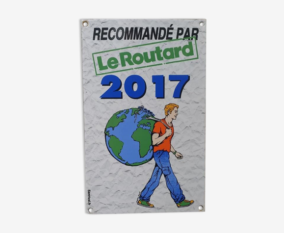 Plaque émaillée Le Routard guide du routard Hôtel Restaurant - 2017