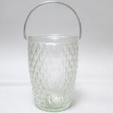 Small glass ice bucket 1950s