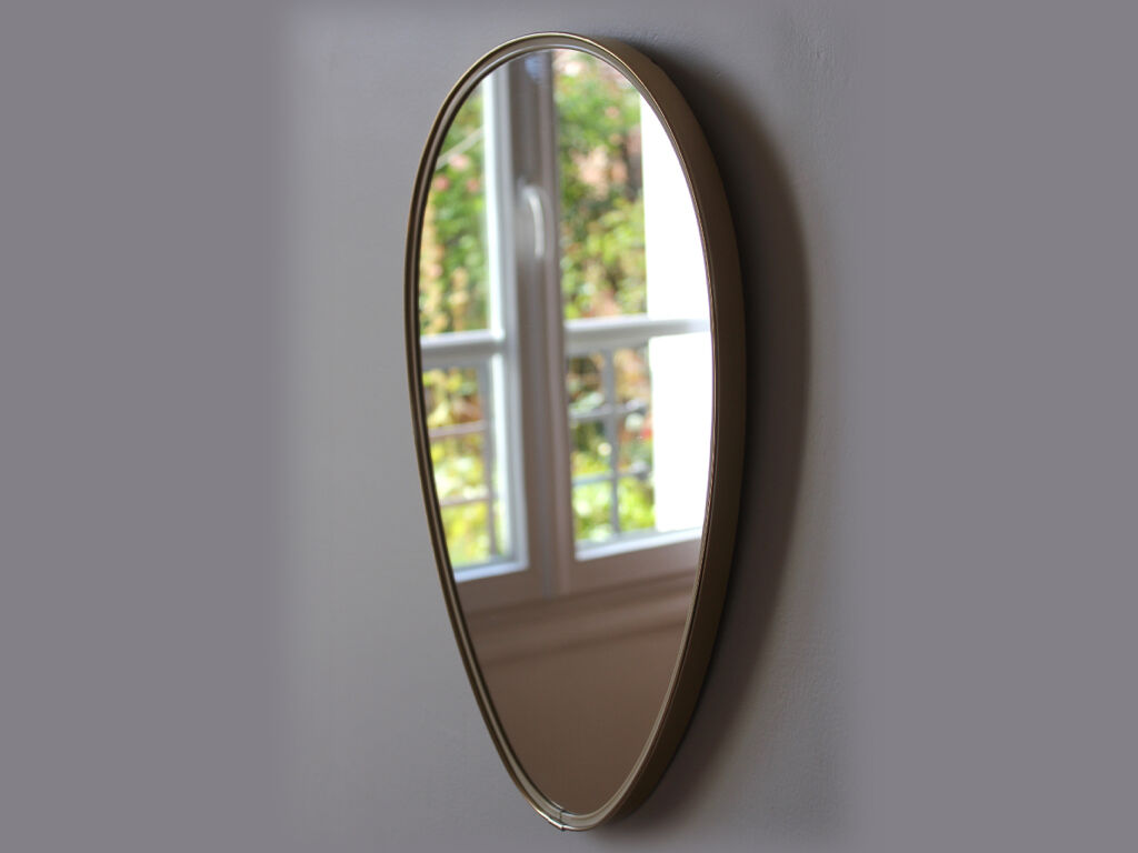 Asymmetric mirror, form free vintage 48 x 33cm