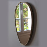 Asymmetric mirror, form free vintage 48 x 33cm