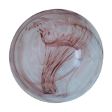 Brown marbled glass suspension lamp