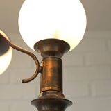 Vintage Copper Pendant Lamp / Hanging Light / Colonial Chandelier 1970's