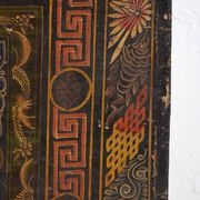 Antique Chinese chest painted in pine wood – China, circa 1900