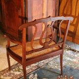 Louis 15 style canne seating child bench