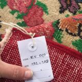 Old tribal handmade distressed persian wool rug country house chic turkish 192x108cm