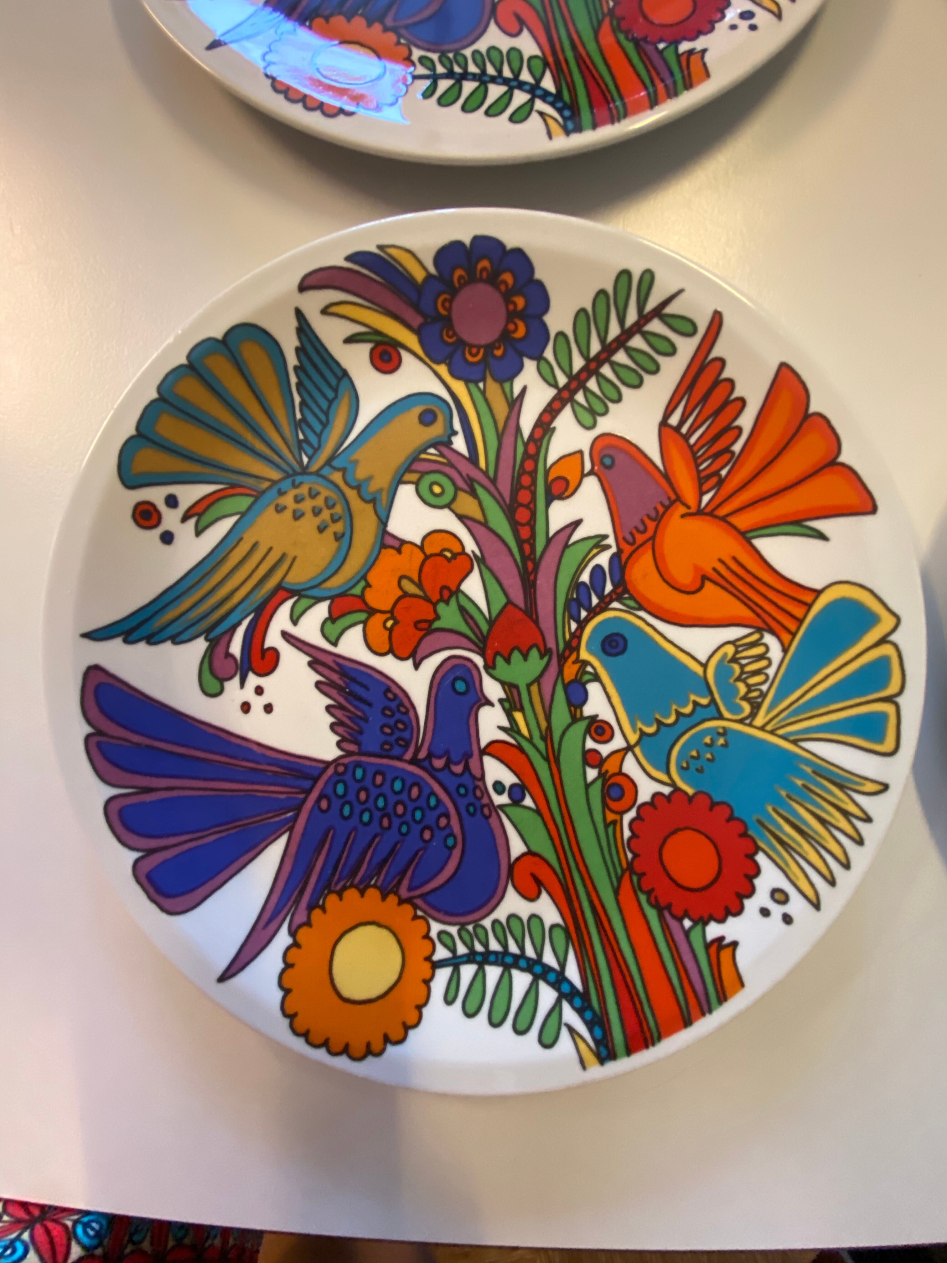 4 dessert plates Villeroy Boch Acapulco