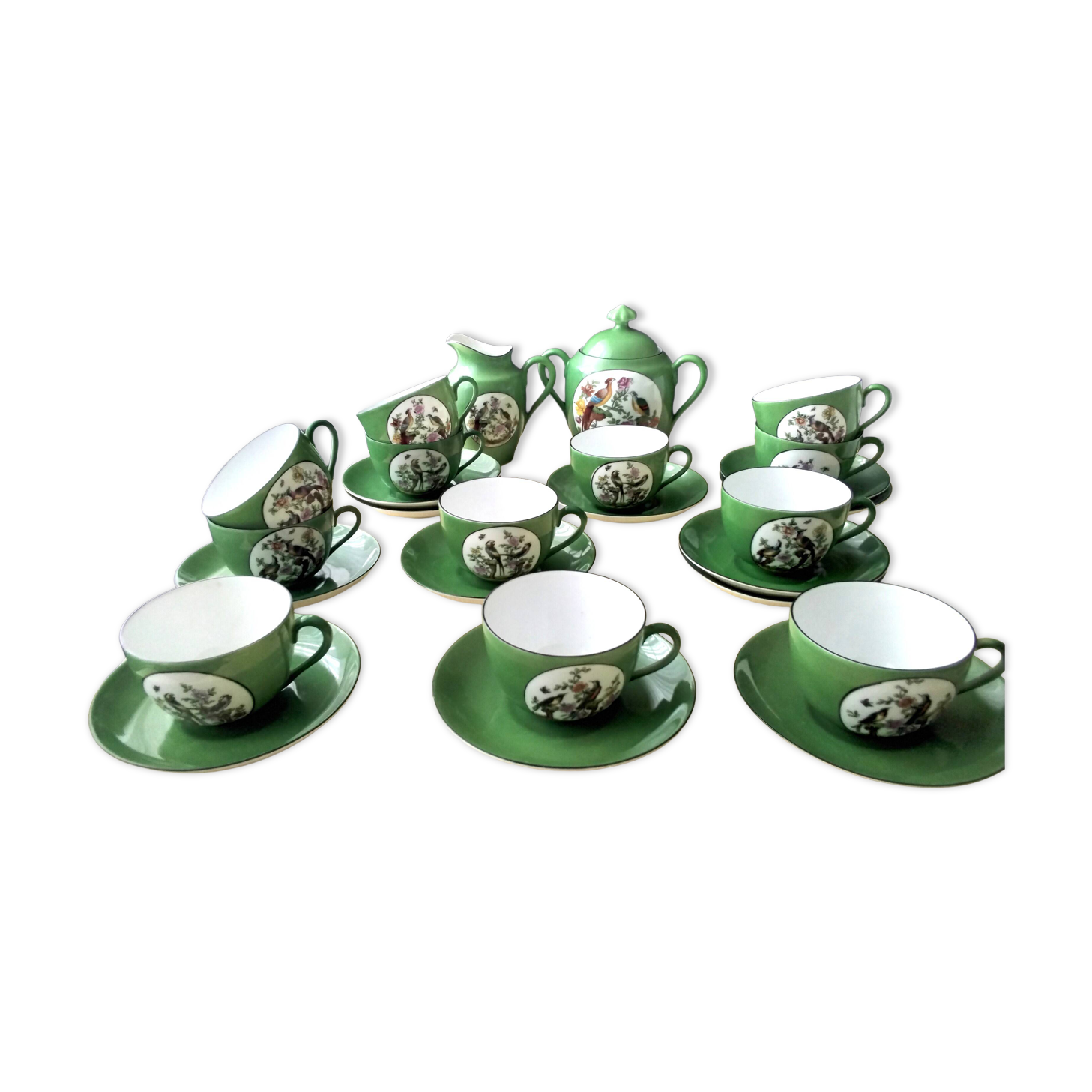 Coffee service porcelain from Czechoslovakia Victoria China