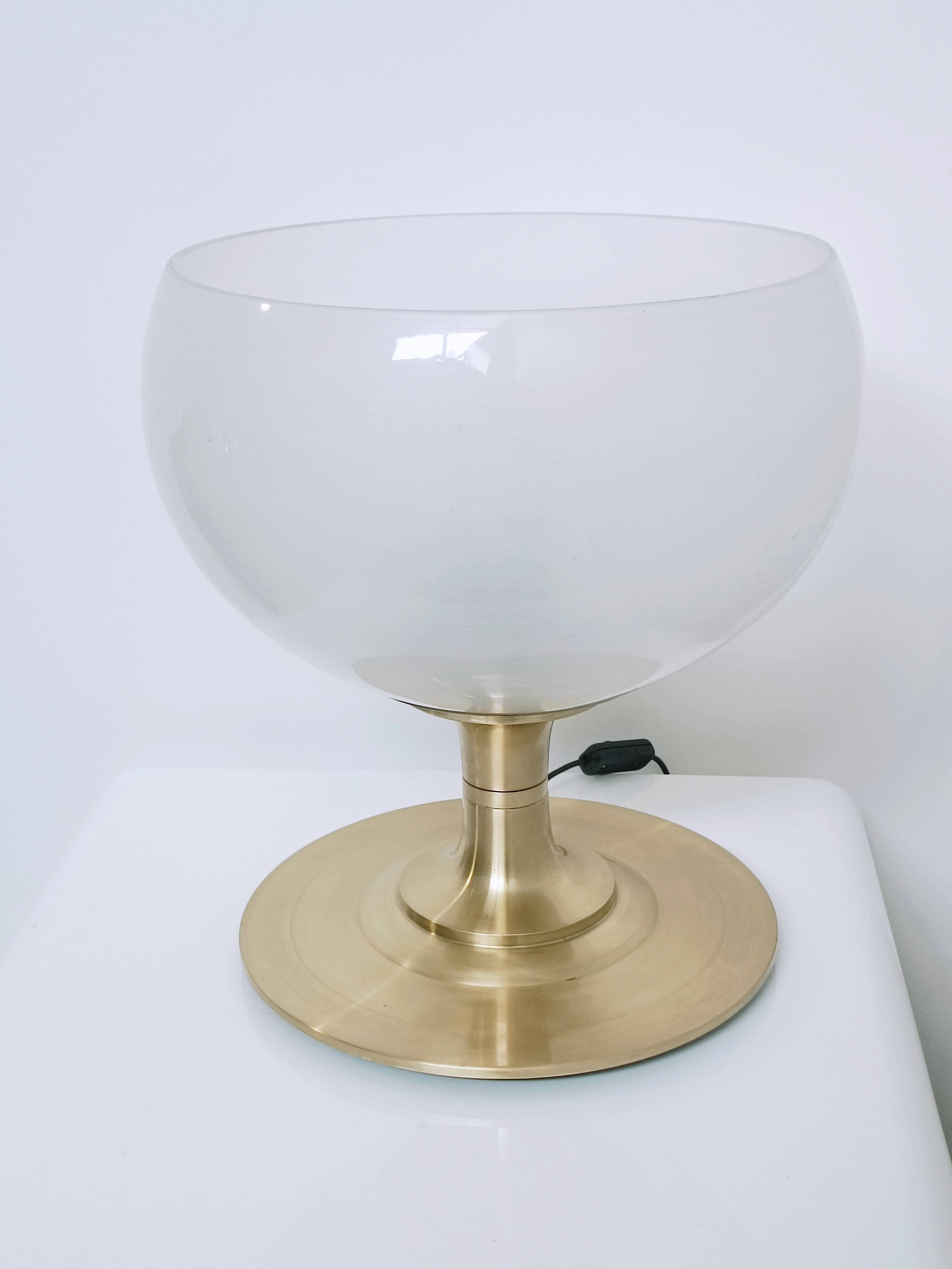 Lampe en laiton Italie 1970s