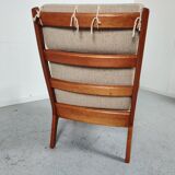 Fauteuil "senator" par Ole Wanscher pour Poul Jeppesen, Danemark 1960s