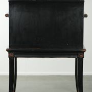 Black wooden chair / side chair from the 20th century in Asian style
