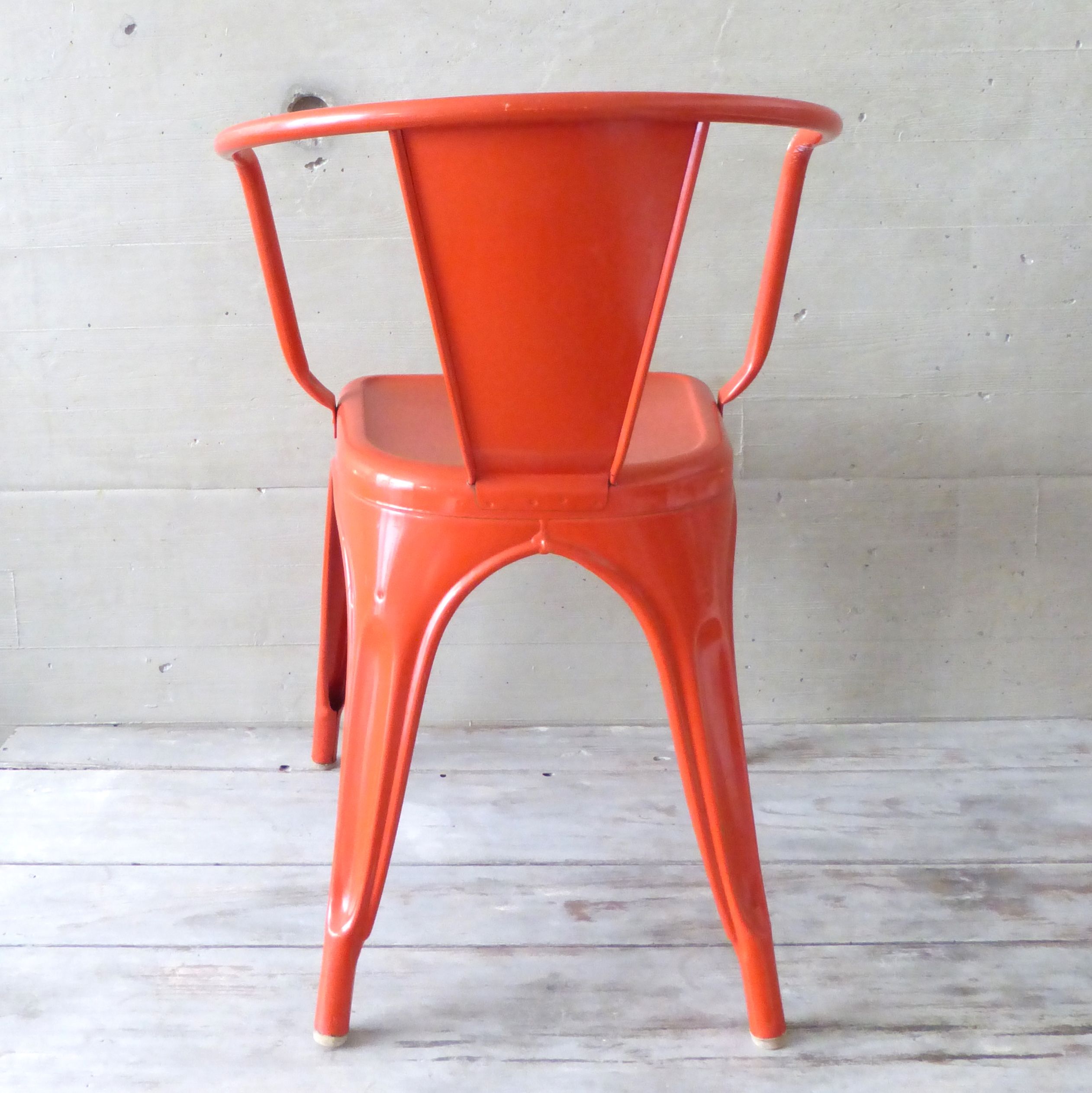 Pair of chairs A 56 - Tolix - Jean Pauchard - 1950-70 - vermilion Red