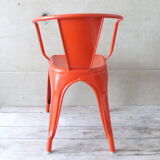 Pair of chairs A 56 - Tolix - Jean Pauchard - 1950-70 - vermilion Red