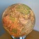 Luminous globe world map in glass Perrina vintage 60s
