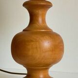 Vintage turned wooden lamp