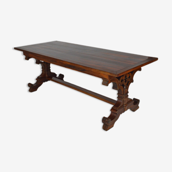 Neogothic English mahogany table circa 1840