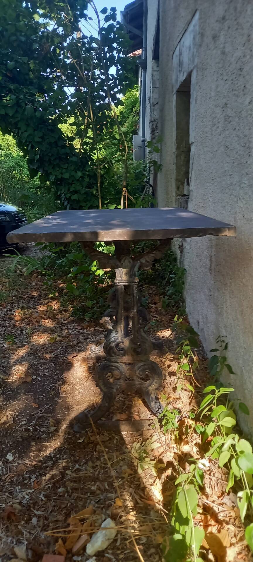 Bistro table slate top