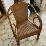 Wicker armchair