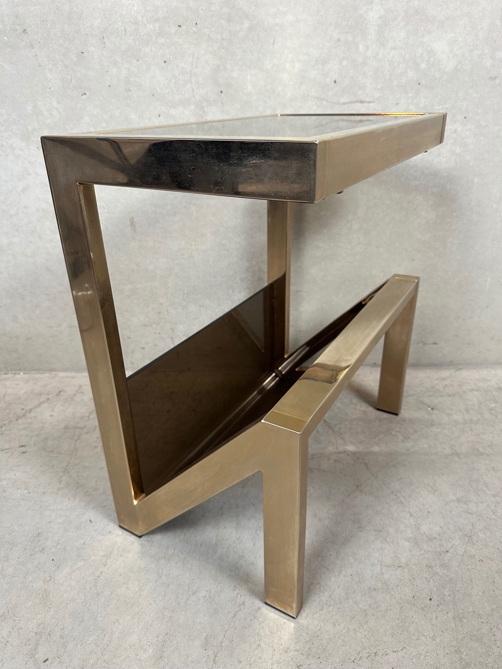 Vintage side table / magazine rack – Belgochrom