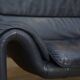 High-end black leather sofa, luxury De Sede sofa