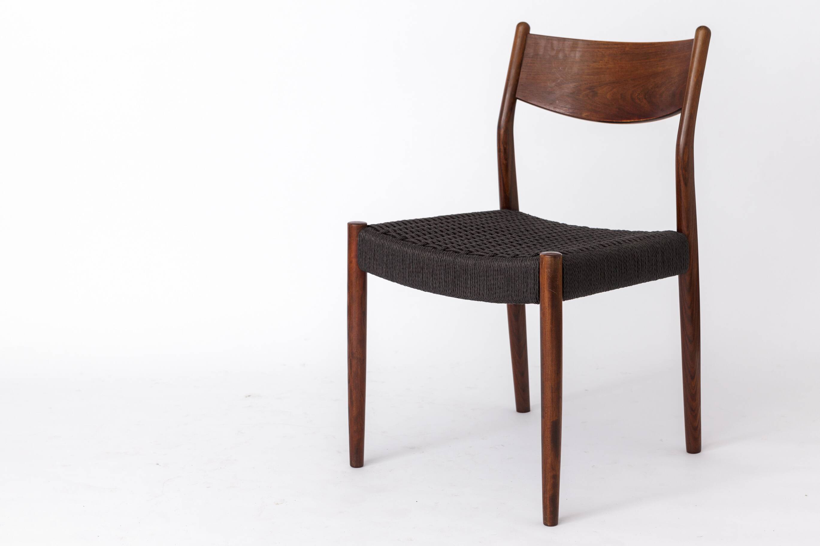 1 of 2 Vintage Fristho Franeker Teak Chair with Danish Cord Weaving – 1960s