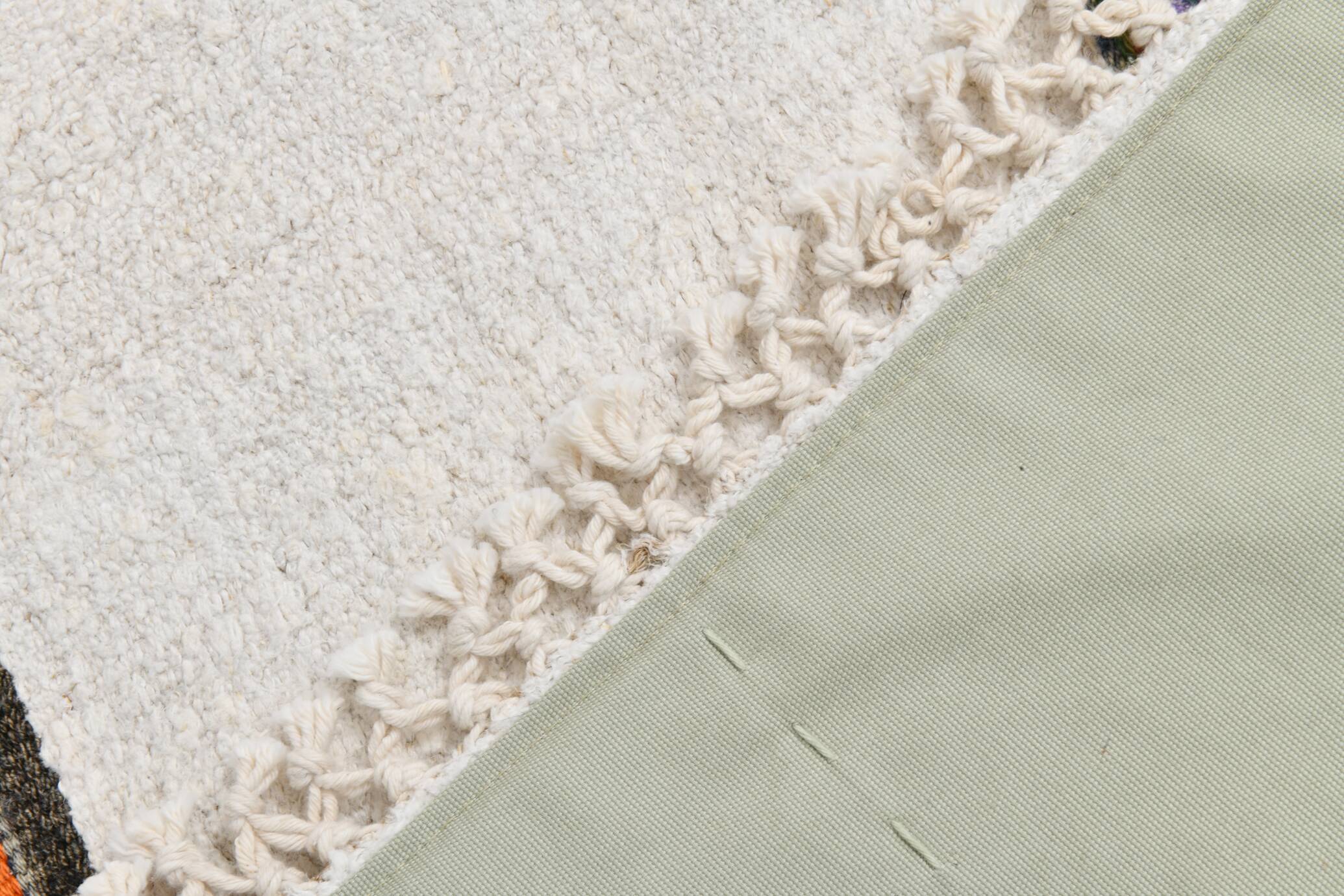 2x5 Natural White Turkish Vintage Runner Rug, 72x169Cm