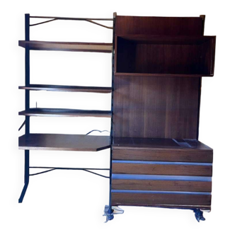 Wall unit / vintage rosewood wall unit ico parisi for mim