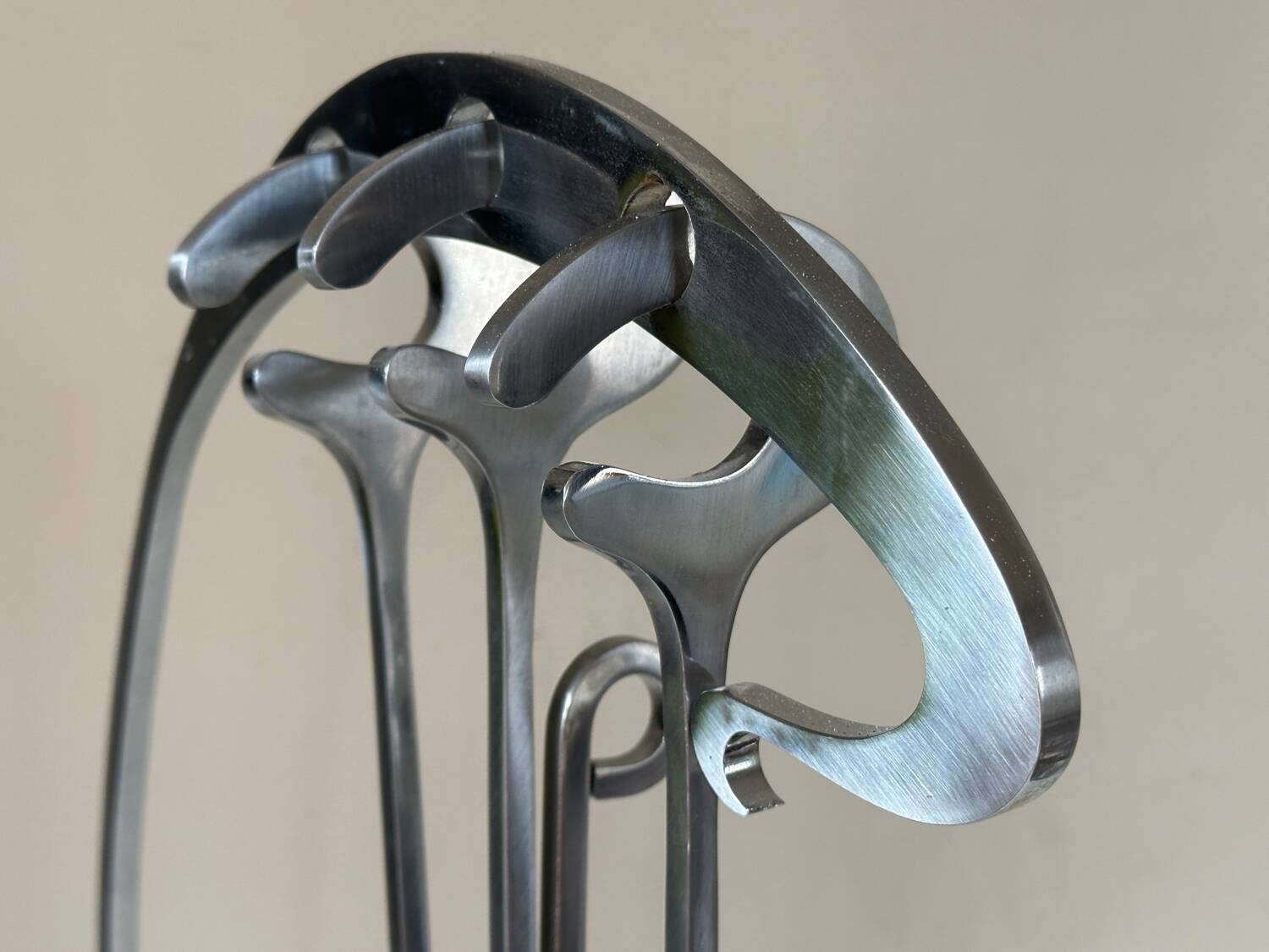 Jean Paul Creations fireplace tool set, 1970s design