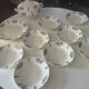 Antique faience service Meaux Longchamp