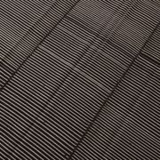Tapis turc à fines rayures noires et grises (6 x 9 po), 183 x 269 cm