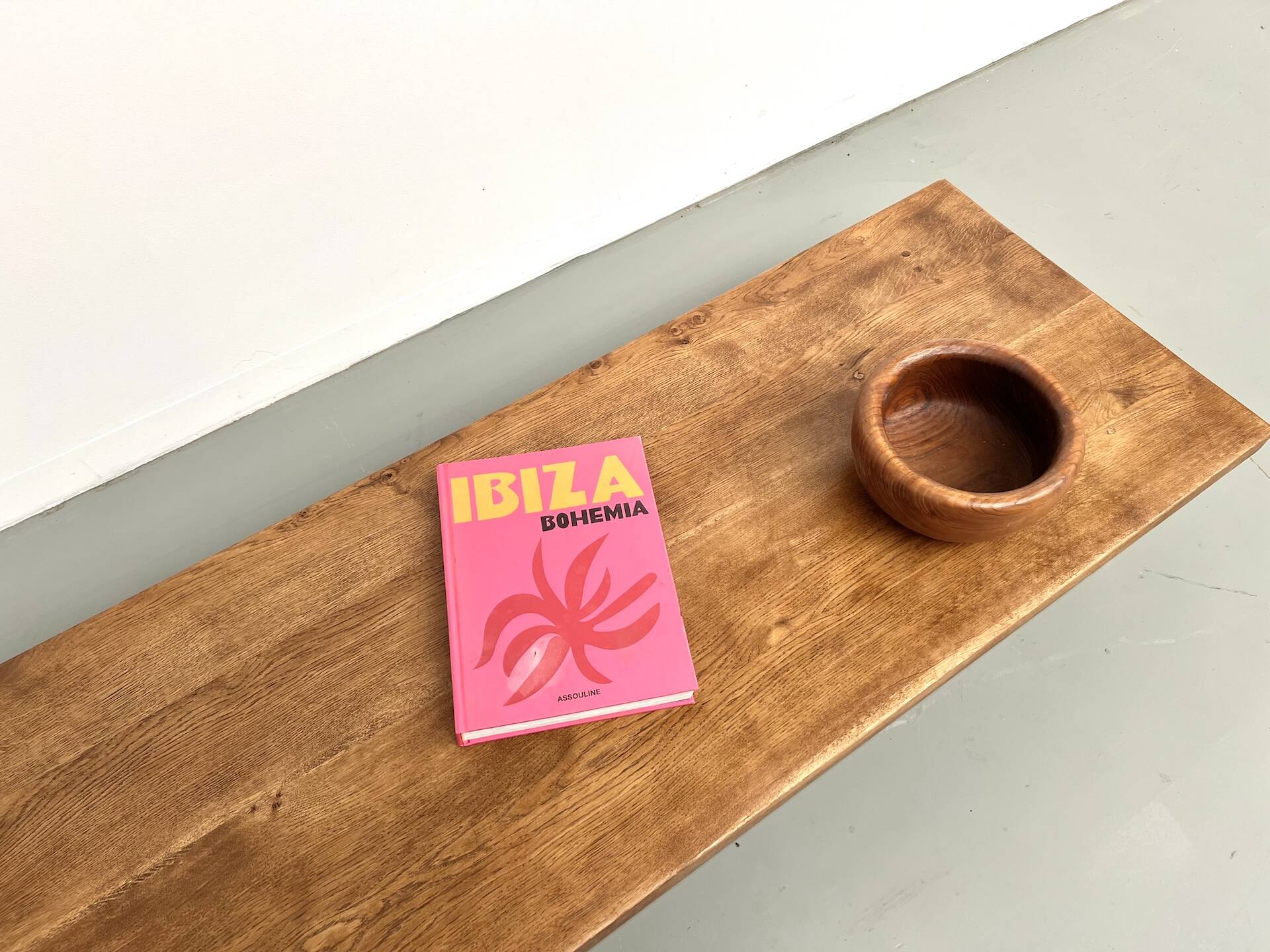 Solid oak coffee table, 1950s