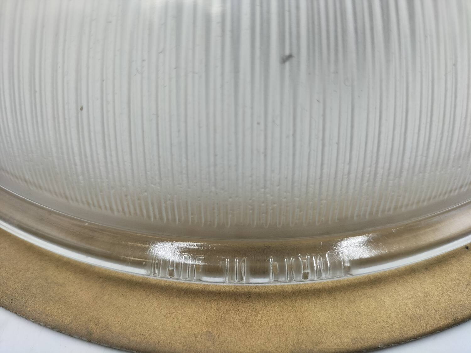 Holophane glass ceiling light