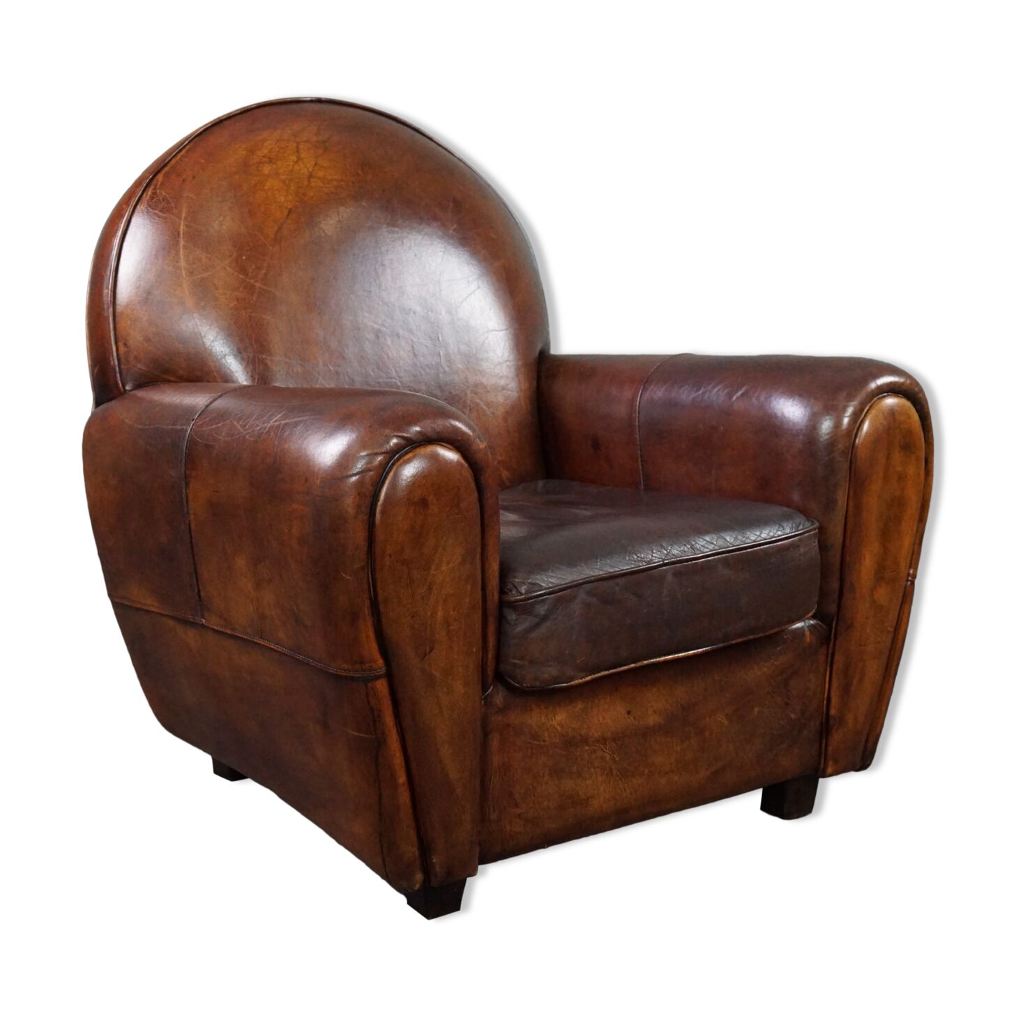 Sheepskin armchair
