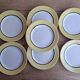 7 vintage l'amandinoise dessert plates