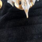Pair of Venini sconces 1970 golden structure