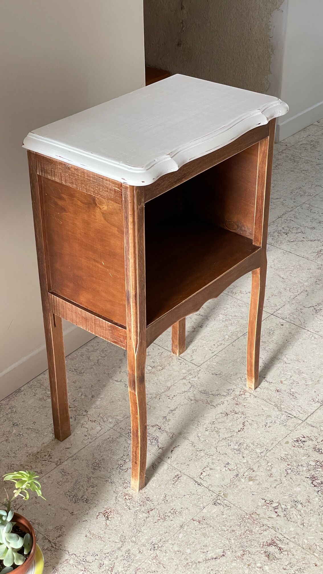 Vintage Wooden Bedside Table