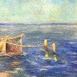 Marine oil on canvas, 1970s