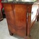 Important Empire Commode in walnut – black marble – 19th century