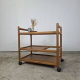 Henning Korch, Silkeborg vintage Danish teak serving trolley