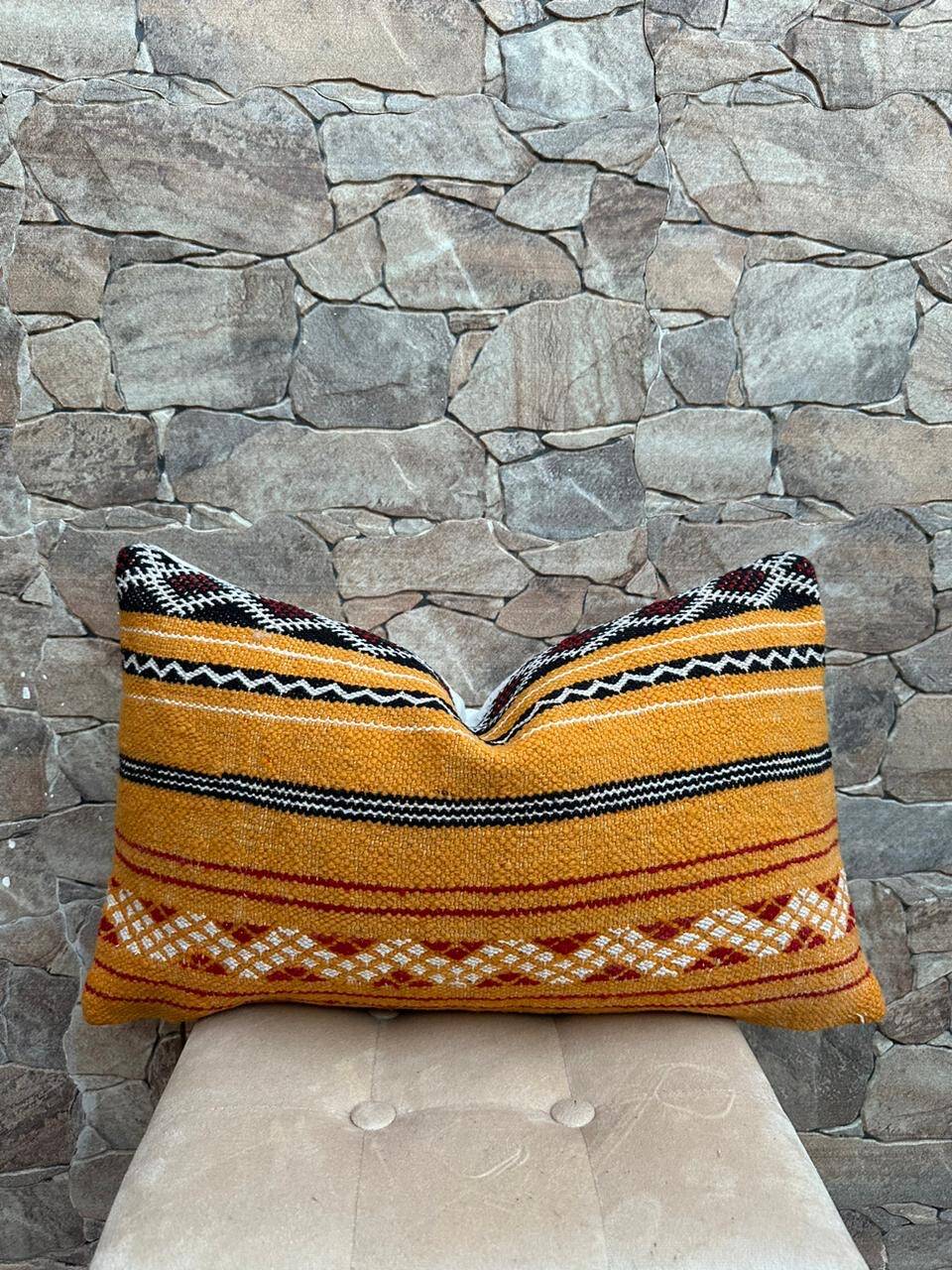 Vintage Moroccan Berber Wool Cushion Cover