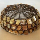 Nacre and metal catch-all bowl