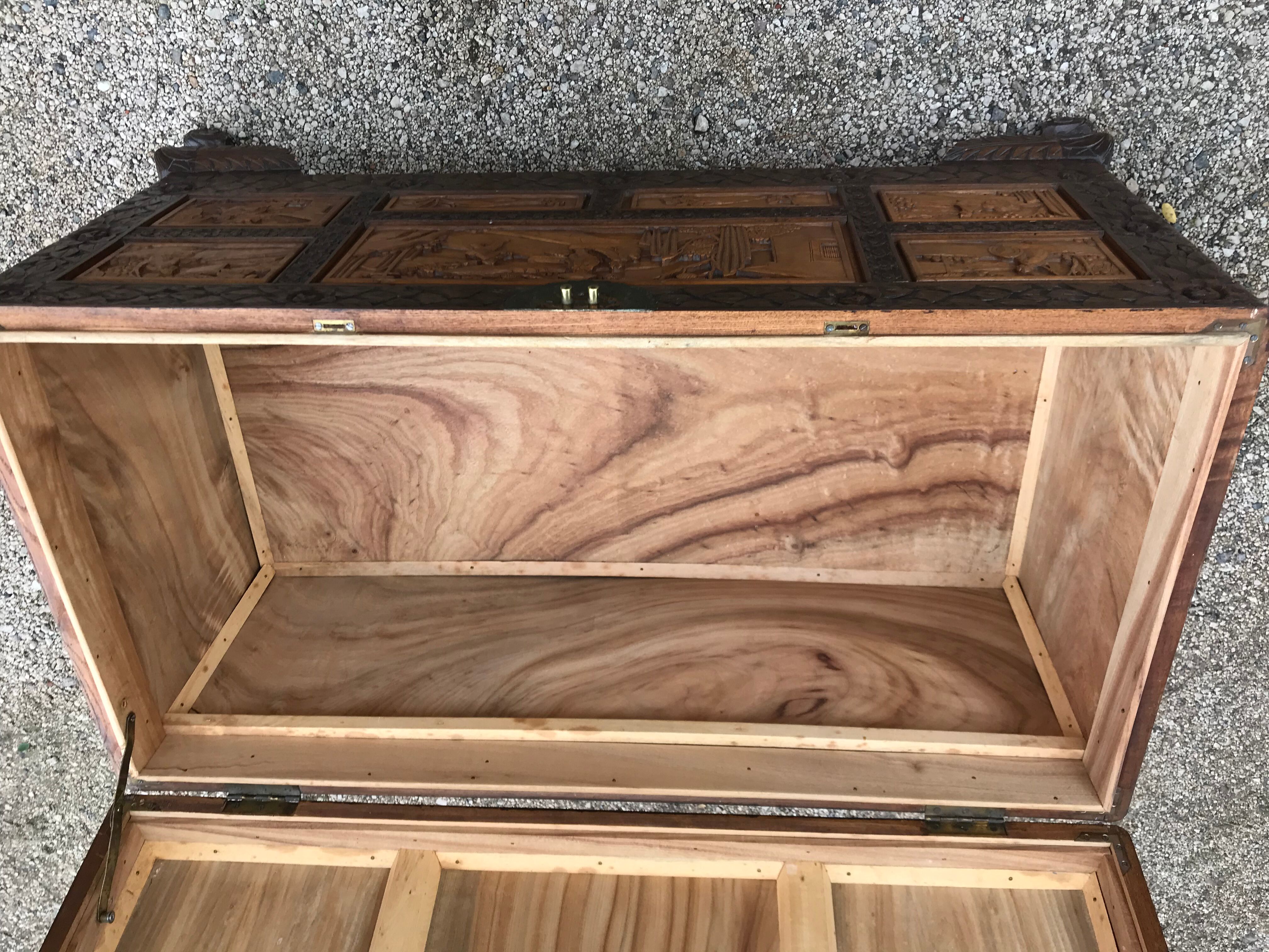 Indonesian sculpted chest