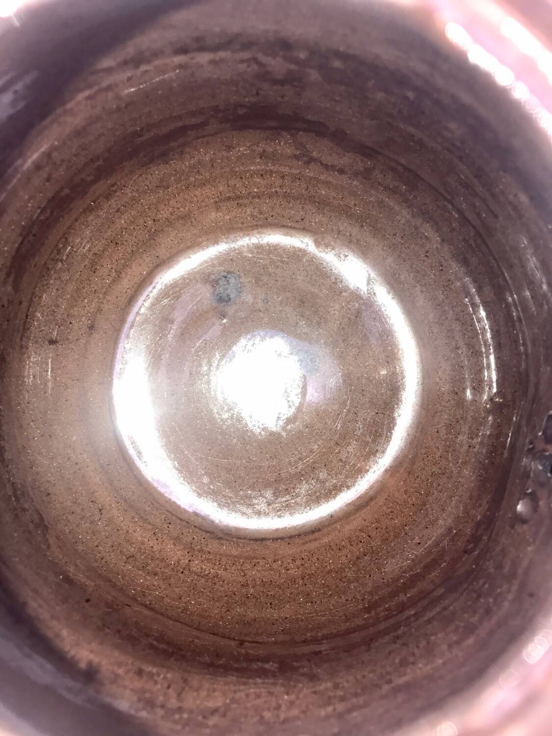 A brown England teapot