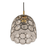 Suspension en fer et verre clair par Limburg, Allemagne, années 1960
